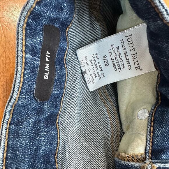 Judy Blue Tummy Control High Waist Slim Jeans Women’s Size 29 US 8 Dark JB88776 - Picture 6 of 10